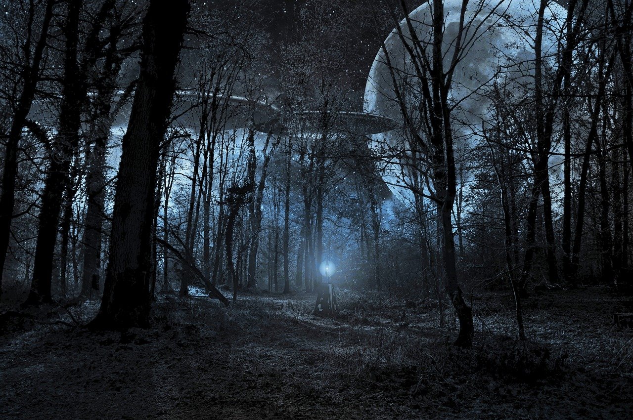 Ghostly UFO Scene